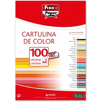 Paquete 100 Cartulinas Clásica A4 180 G Blanco Fsc 