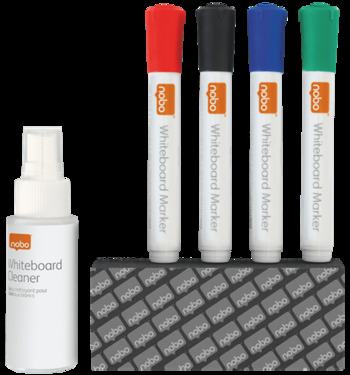 Kit básico de accesorios para pizarra blanca de borrado en s...